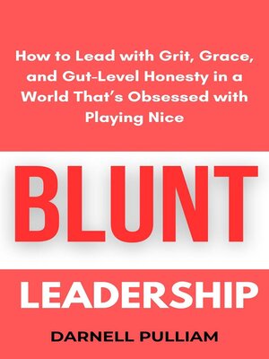 cover image of Blunt Leadership